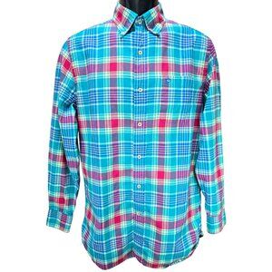 Southern Tide Mens Classic Fit Plaid Dress Shirt Small